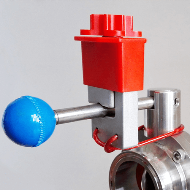 Patented Sanitary Butterfly Universal Valve Lockout Systems