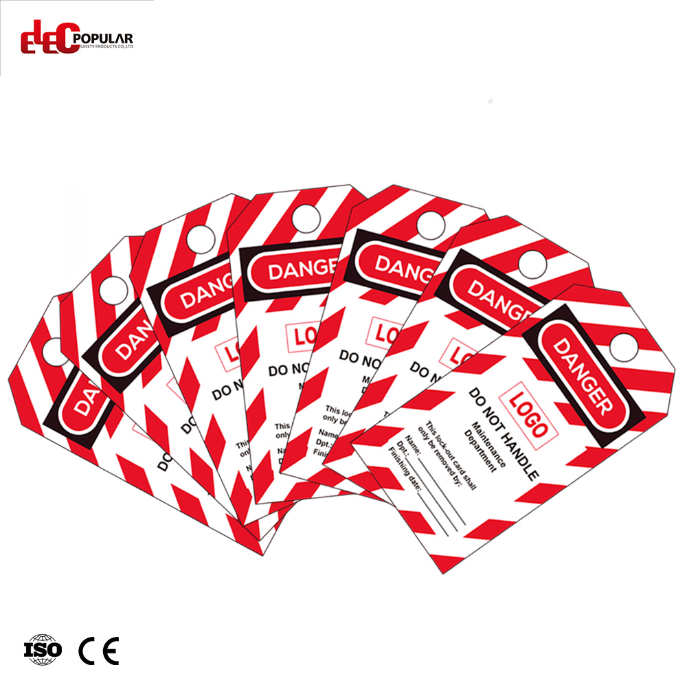 High Quality Industrial Warning Scaffold danger identification Pvc Plastic Safety Tag Lockout Tagout