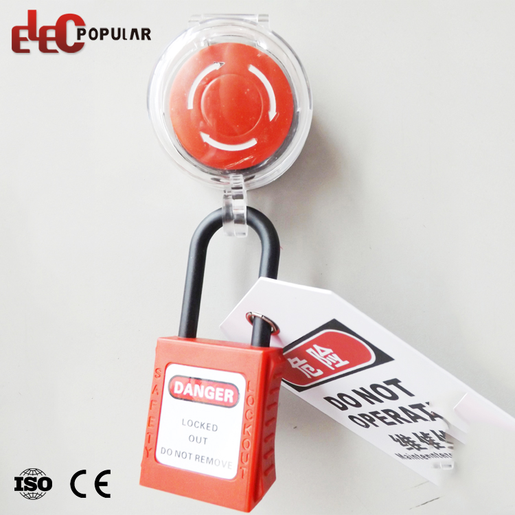 High Strength Safety Electric Push Button Emergency Stop Lockout