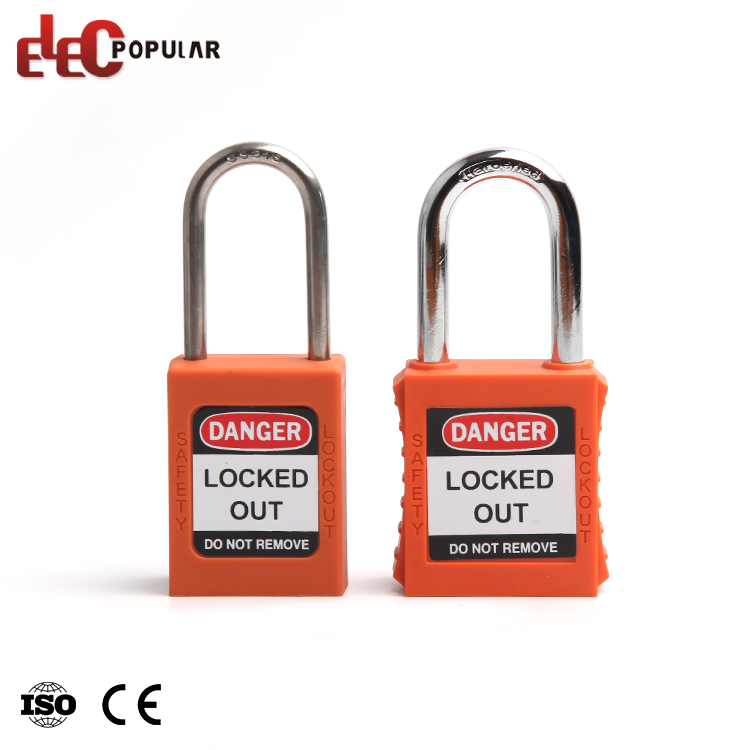 Elecpopular EP-8521 High Security Nylon 38mm Length Shackle Safety Padlock Locks Isolation