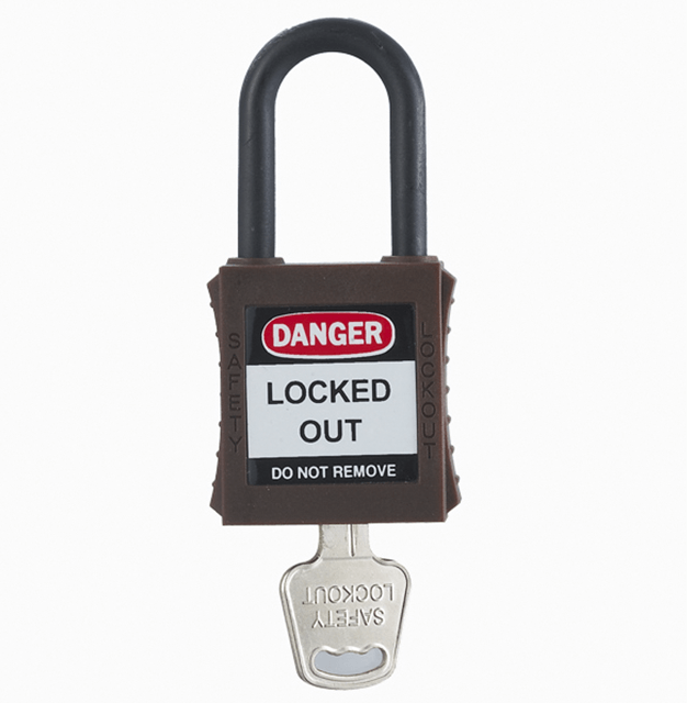Custom Durable Long Metal Shackle Insulated Lock Beam Safety Padlock