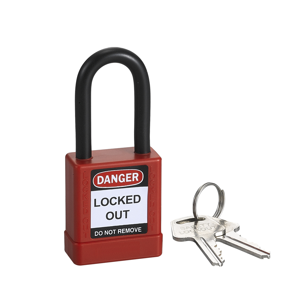 Industrial Top Security 38mm Pad locks Loto ABS Safety Padlock with Key from China manufacturer